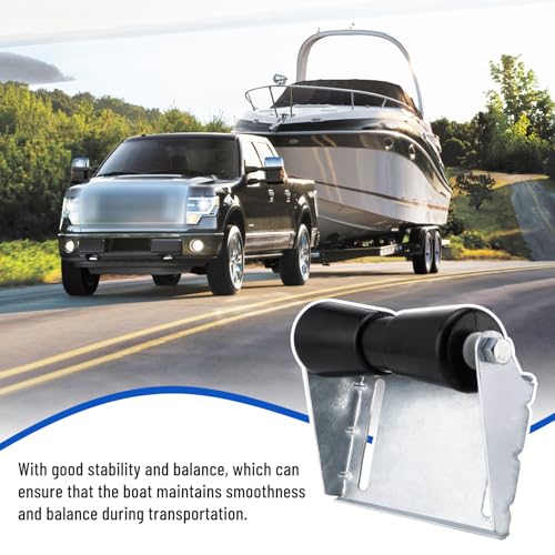 Venussar Boat Trailer Rollers with Brackets 10" Keel Roller Assembly Kit for Boat Trailer - Image 4