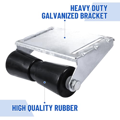 Venussar Boat Trailer Rollers with Brackets 10" Keel Roller Assembly Kit for Boat Trailer - Image 3