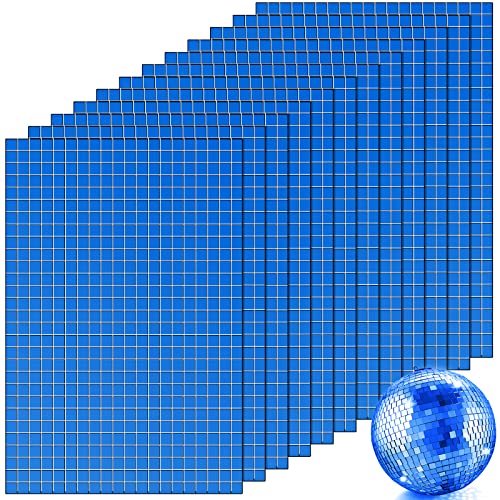 Romooa Self-Adhesive Disco Mirror Tiles Mosaic Tiles for DIY Craft Projects, 5 x 5 mm(Blue,7200 Pieces) - Image 1