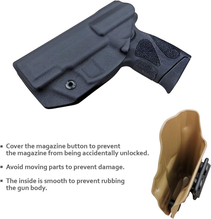 POLE.CRAFT Taurus G3C G2C Holster IWB Kydex Holster Taurus G3C / G2C / G2S / PT111 / PT140 9mm/.40- Inside Waistband Concealed Carry - Image 5