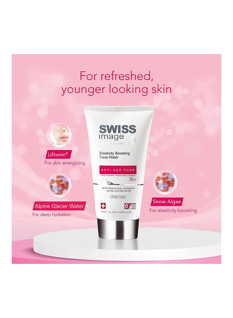 SWISS image غسول الوجه المضاد للشيخوخة 36+ لتعزيز المرونة 150 مل - Image 4