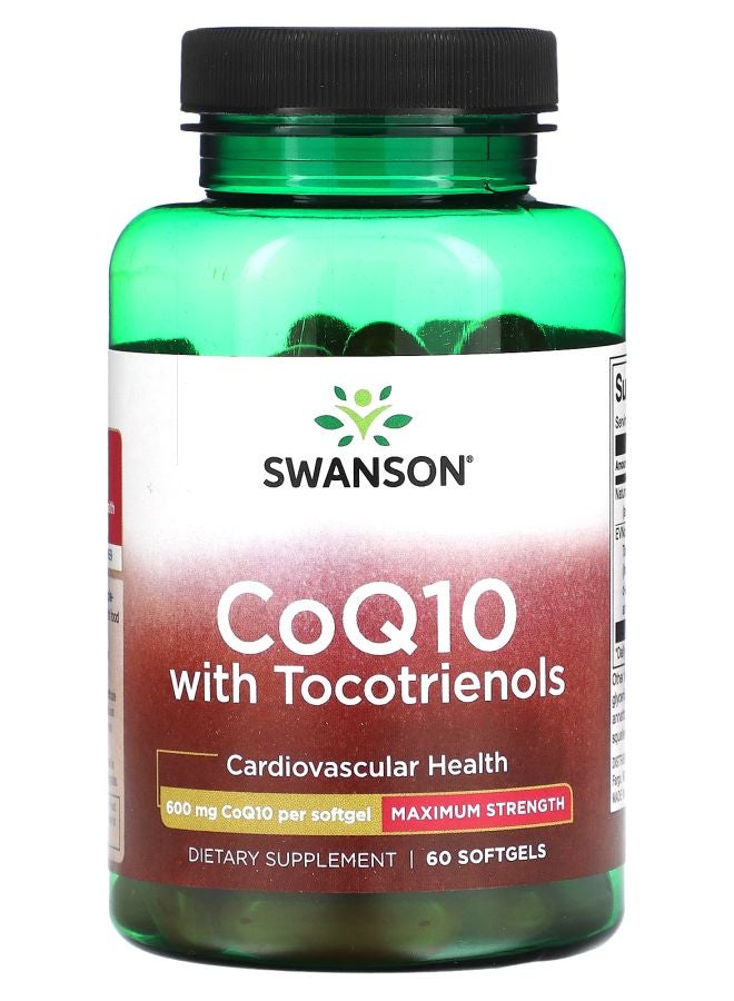 CoQ10 with Tocotrienols 600 mg 60 Softgels