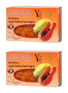 Two Pieces of Pure Herbal Papaya Soap