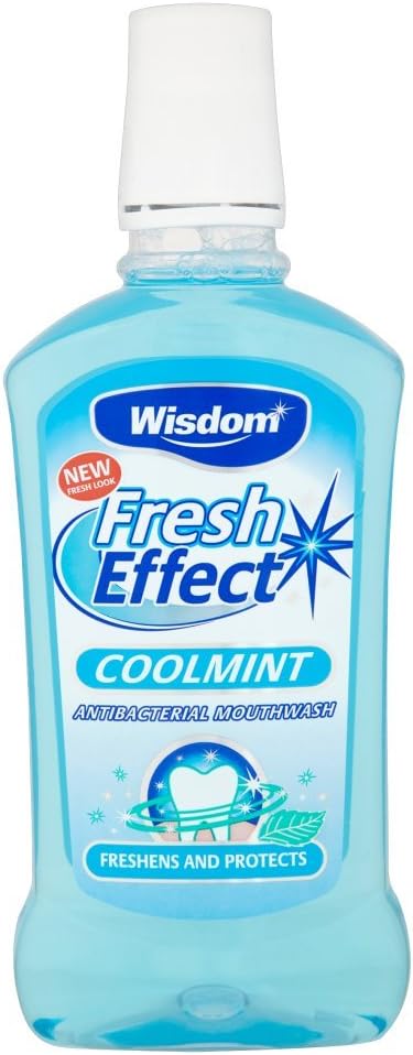Wisdom Fresh Effect Coolmint Antibacterial Mouthwash 500ml