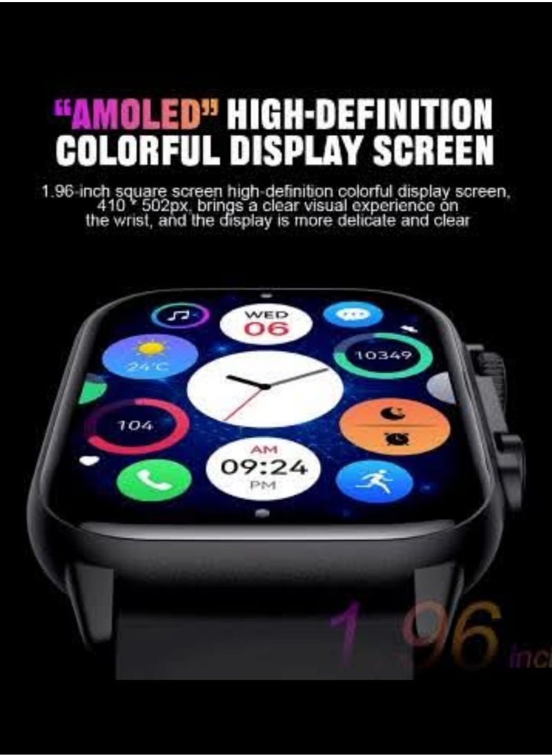 XO Smart Watch XO J9 AMOLED Smart Sports Watch 1.95” BT Call, Track, Heart Rate, IP68  - Image 3
