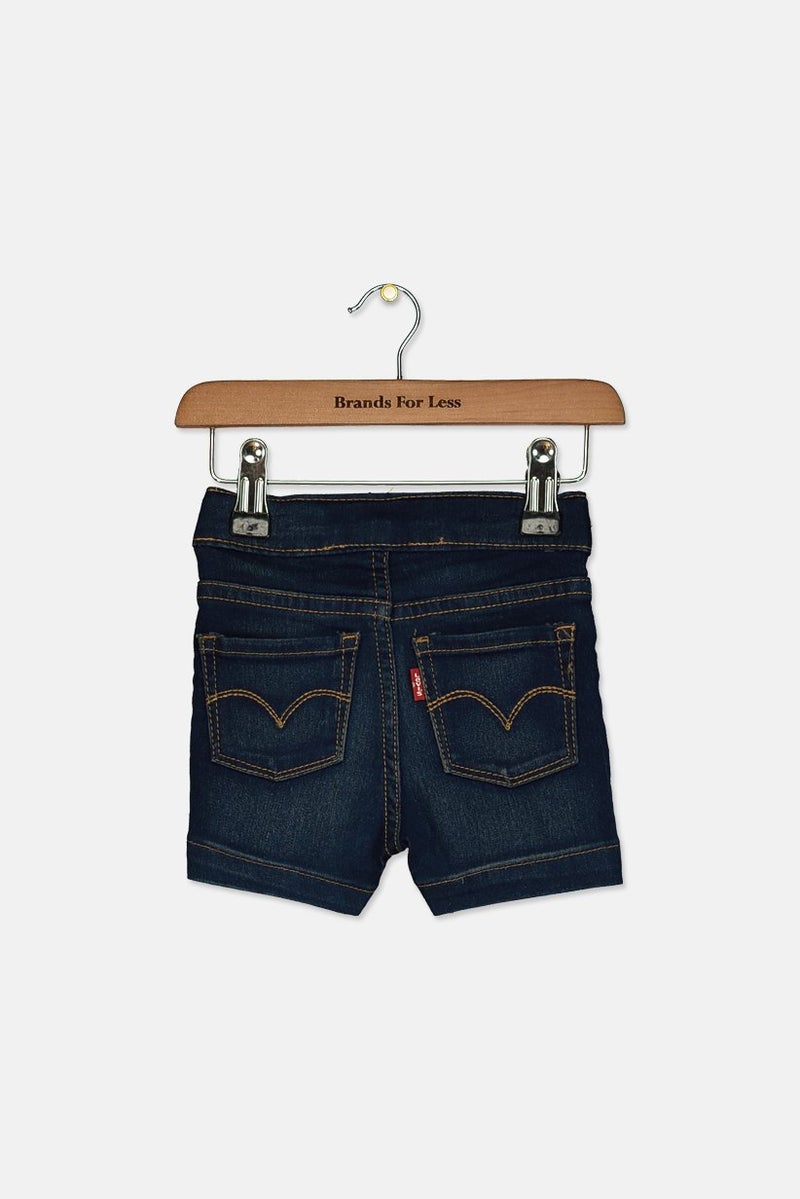 Levi's Toddler Girl Pull,On Shorty Shorts, Navy  - Image 2