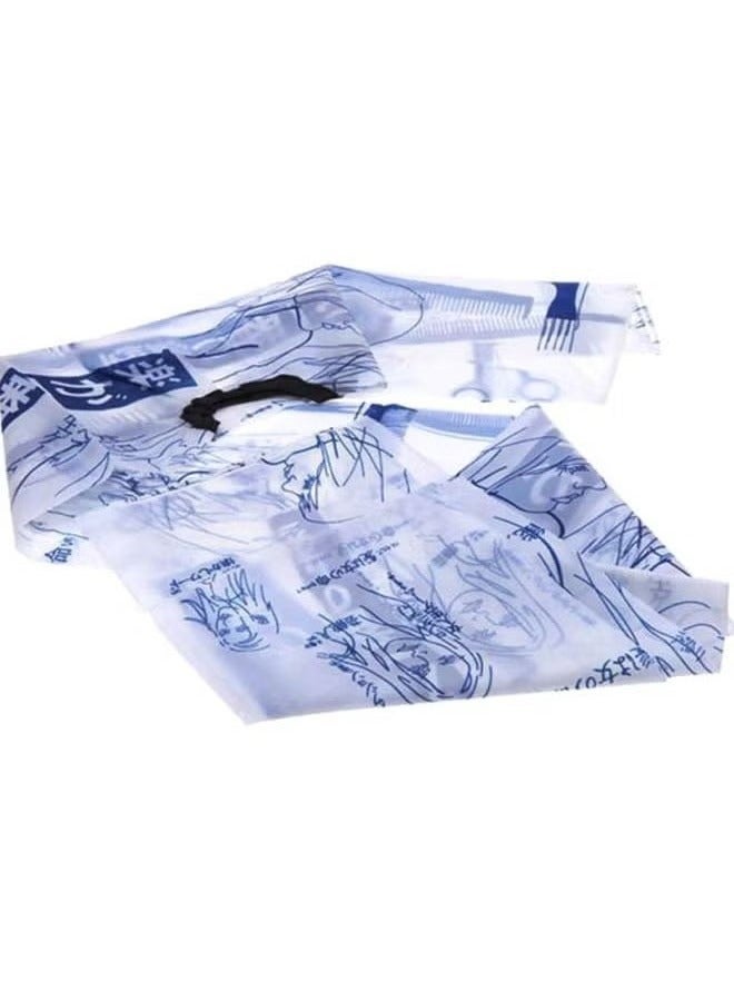 Ucanbe Waterproof Hairdressing Apron White/Blue - Image 5