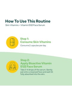 OZiva OZiva Daily Skin Care Combo Pack - Skin Vitamins + Bioactive Vitamin E122 Face Serum With Hyaluronic Acid for Hydration & Radiant Skin  - Image 3