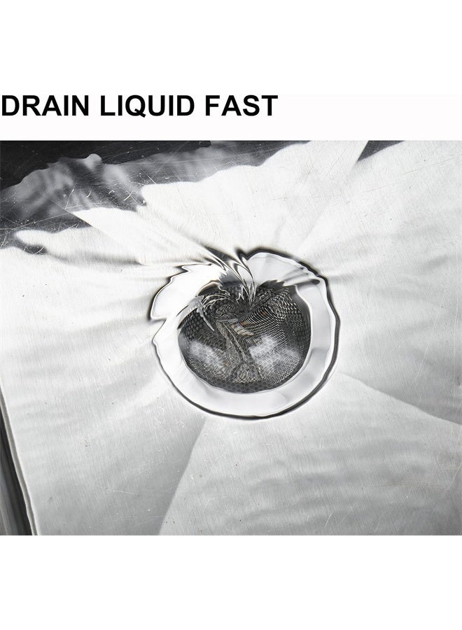 HOMESTAR 2 Pack Kitchen Sink Strainer Stainless Steel, for Kitchen Sinks with Large Wide Rim - Image 5