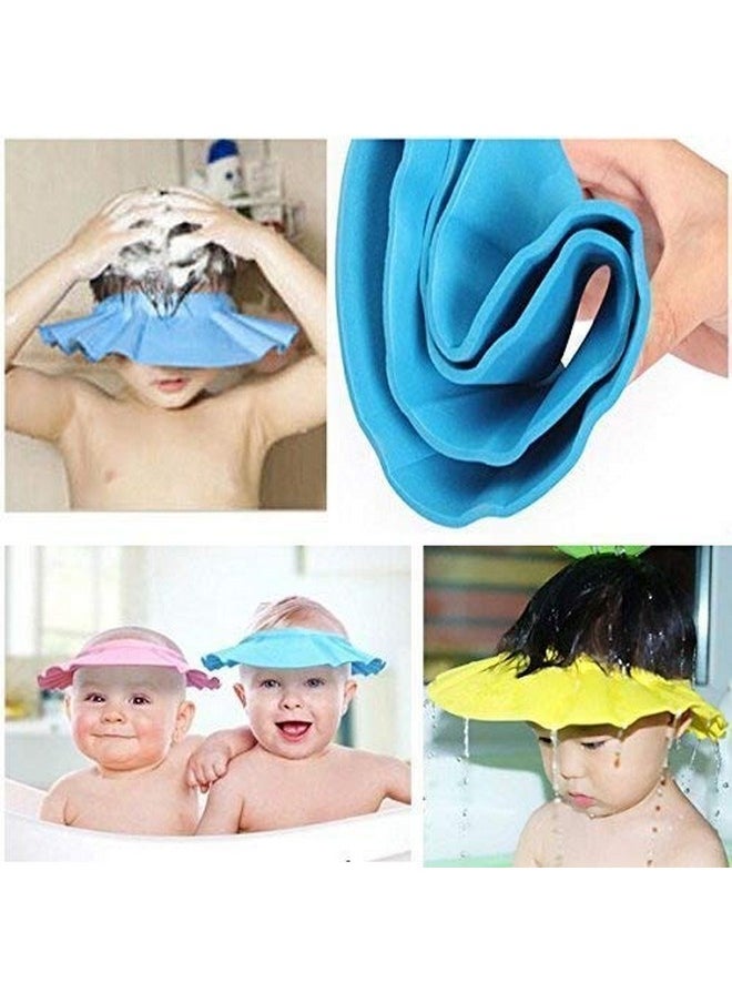 Generic Soft Adjustable Visor Hat Safe Shampoo Shower Bathing Protection Bath Cap for Toddler, Baby, Kids, Children (Multi Color)  - Image 2
