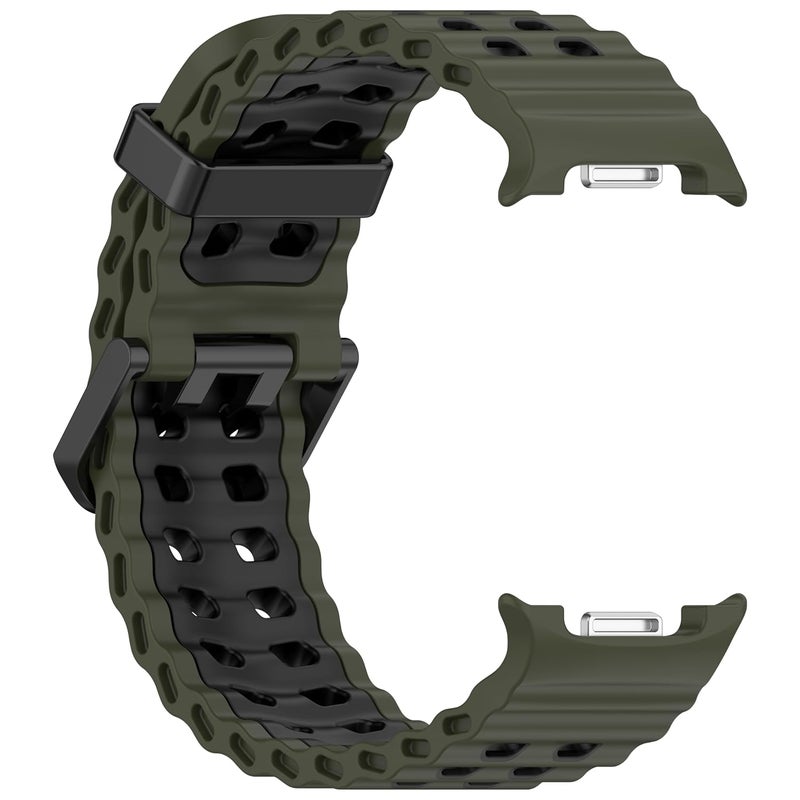 Zapper Silicone Sports Strap Compatible with Samsung Galaxy Watch 8 & Watch 8 Classic – Breathable Soft Replacement Wristband for Men & Women 40mm 44mm 46mm Large Size [WATCH NOT INCLUDED] - Image 3