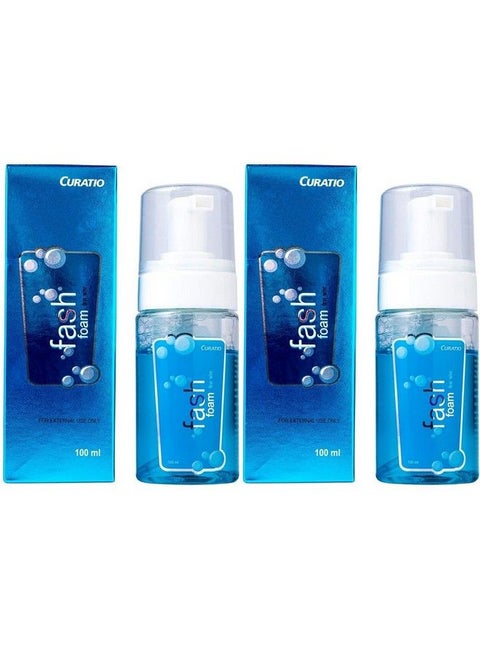 Fash Foam Face Wash Formulated For Sensitive Dry And Acne Prone Skin 100Ml Pack Of 2
