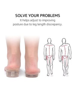 Generic Height Increase Insoles, Adjustable 5-Layer Gel Height Increase Heel Insoles, Silicone Heel Cushion Inserts for Men and Women, Gel Heel Lift Inserts for Leg Length Discrepancy, Invisible Shoe Inserts  - Image 4