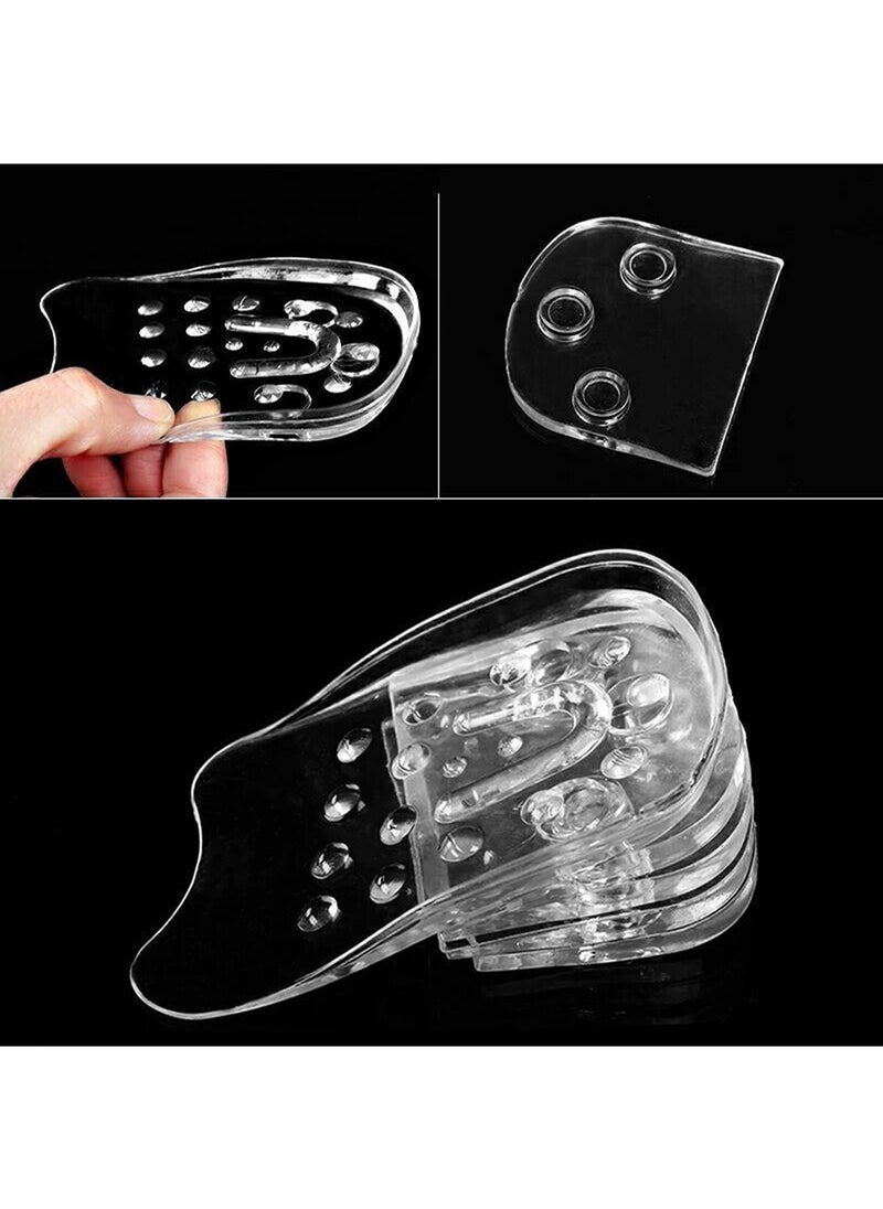 Generic - Height Increase Insoles, Adjustable 5-Layer Gel Height Increase Heel Insoles, Silicone Heel Cushion Inserts for Men and Women, Gel Heel Lift Inserts for Leg Length Discrepancy, Invisible Shoe Inserts - Image 1