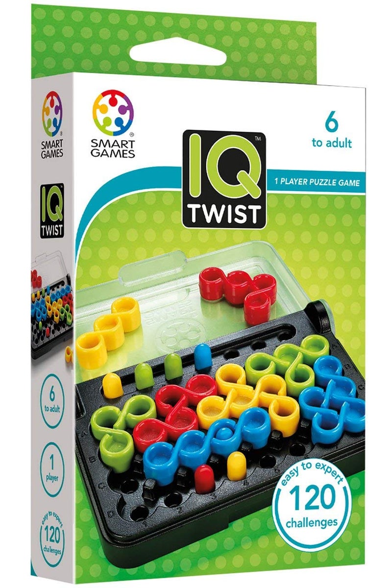 SmartGames IQ Twist, a Travel Game for Kids and Adults, a Cognitive Skill-Building Brain Game - Brain Teaser for Ages 6 & Up, 120 Challenges in Travel-Friendly Case - Image 3