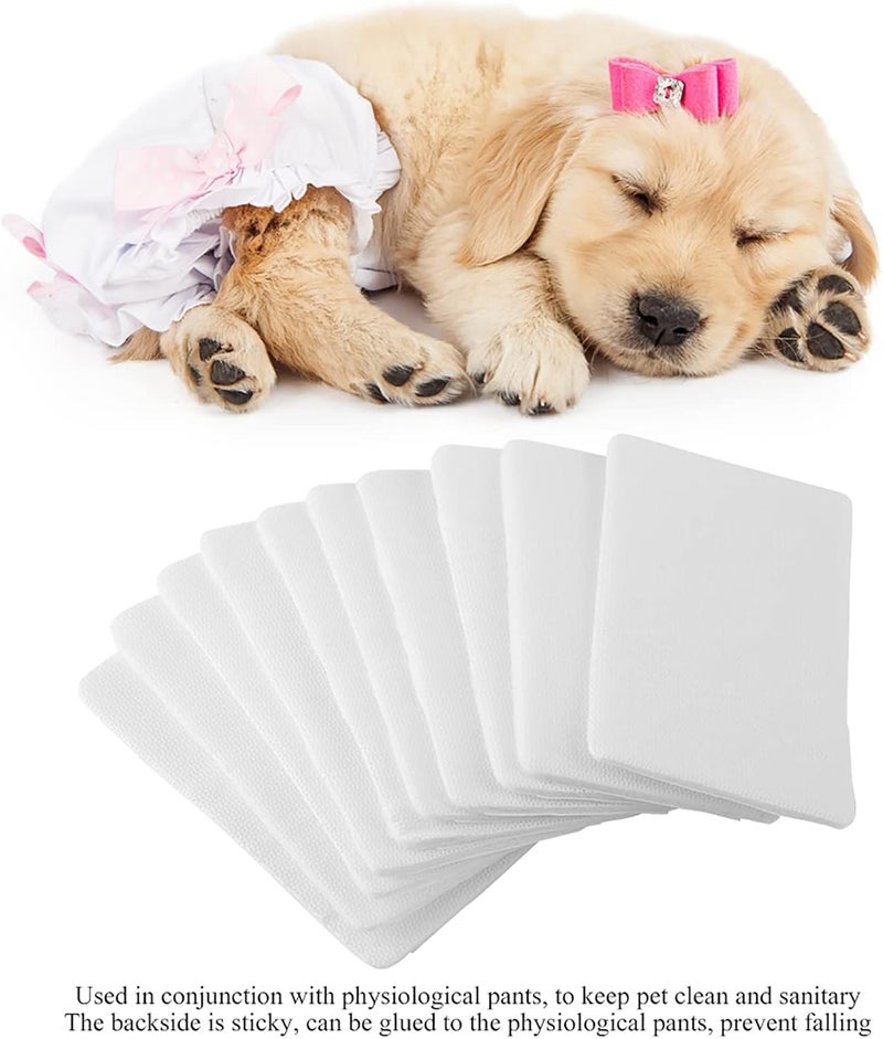 GOTOTOP Dog Disposable Diaper Mat Non Woven Fabric Puppy Sanitary Pad 10 Count Breathable Quick Dry Sticky Backing for Hygienic Pants Small Dogs Female Pets (M size 10 pieces/box) - Image 2