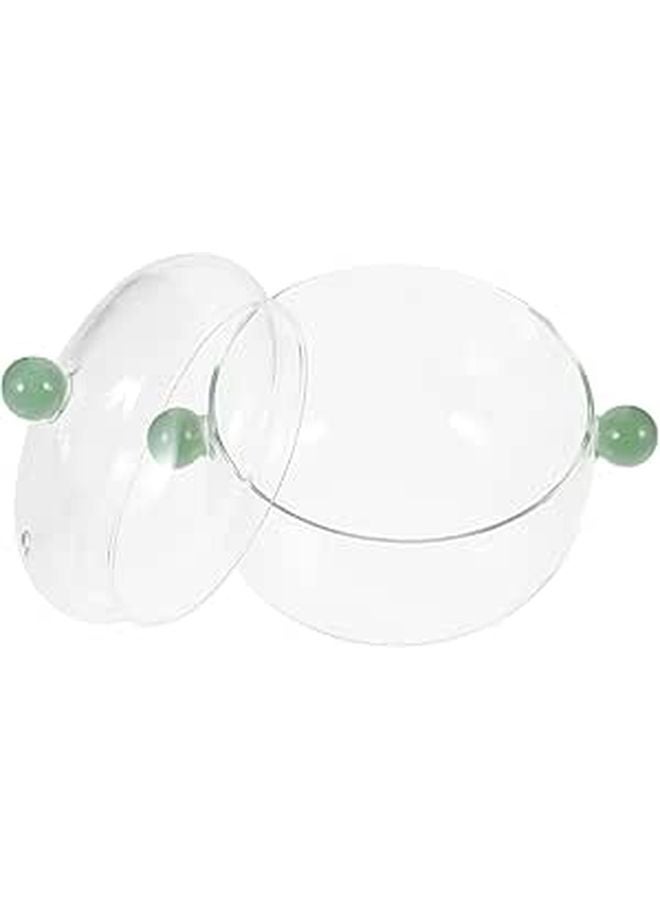 Borosilicate Glass Saucepan with Handles 2 5L Heat Resistant Cooking Pot - Image 1