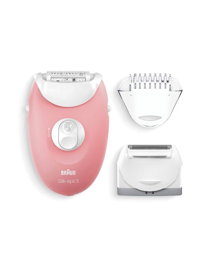 BRAUN Silk Epil 3 3-440 epilator Set White/Pink/Silver - Image 1