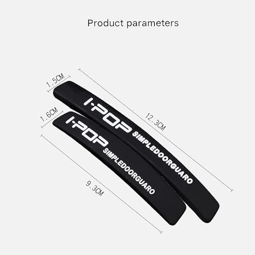 YUISI Car Door Edge Guard - Soft Silicone Durable, Shock-Absorbent Accessories, Sleek & Stylish Car Door Protector, Material for Enhanced Bumper Protection (Black) - Image 5