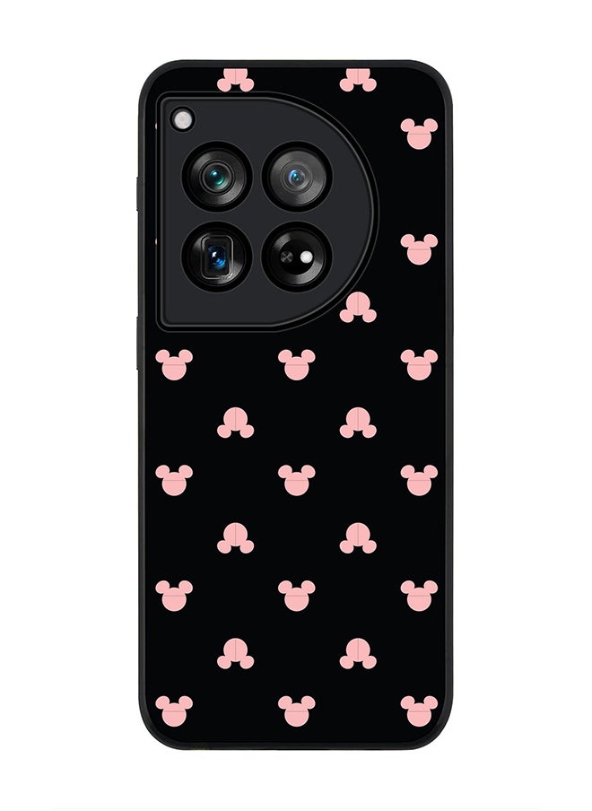Stylizedd - Rugged Black edge case for OnePlus 12R / OnePlus Ace 3 5G, Slim fit Soft Case Flexible Rubber Edges Anti Drop TPU Gel Thin Cover -  Mickey Print - Image 1