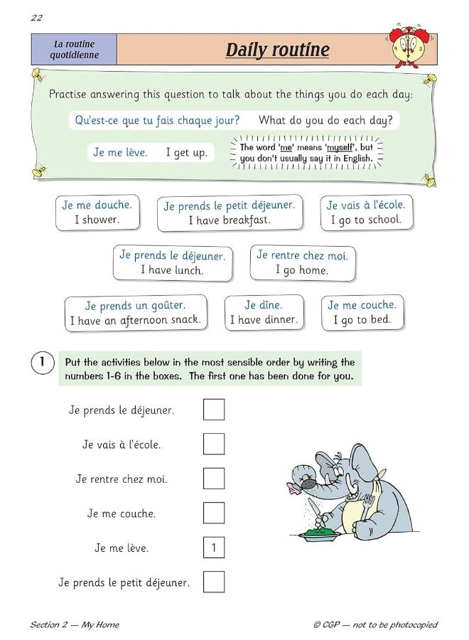 منشورات مجموعة التنسيق المحدودة (CGP) كتاب الأسئلة المستهدفة باللغة الفرنسية للمرحلة KS2 - السنة 4 - Image 5