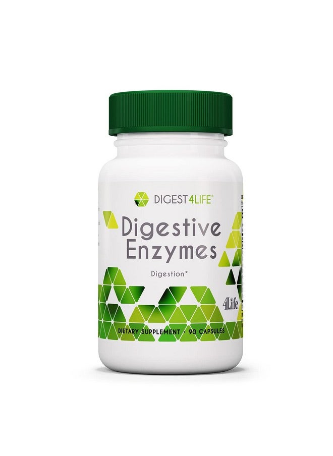 4life Digestive Enzymes Digestion Support Intestinal Support 90 Capsules  - Image 1
