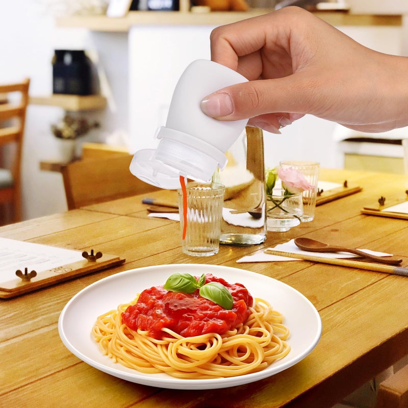 RONRONS 4 Pack 1oz TSA Approved Leakproof Silicone Travel Squeeze Bottles for Toiletries, Shampoo, Salad Dressing, Travel Essentials - Image 3