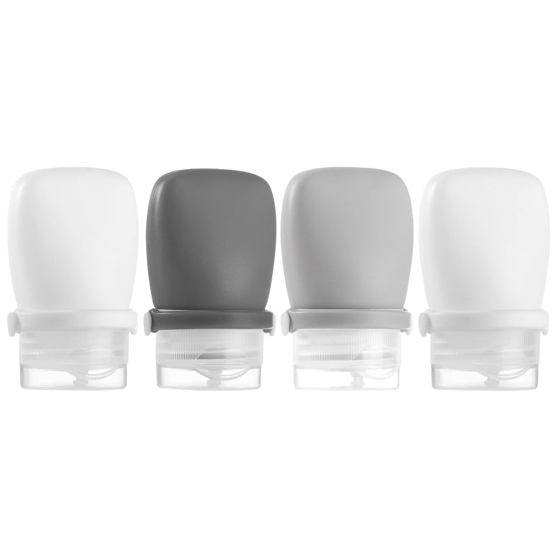 RONRONS 4 Pack 1oz TSA Approved Leakproof Silicone Travel Squeeze Bottles for Toiletries, Shampoo, Salad Dressing, Travel Essentials - Image 1