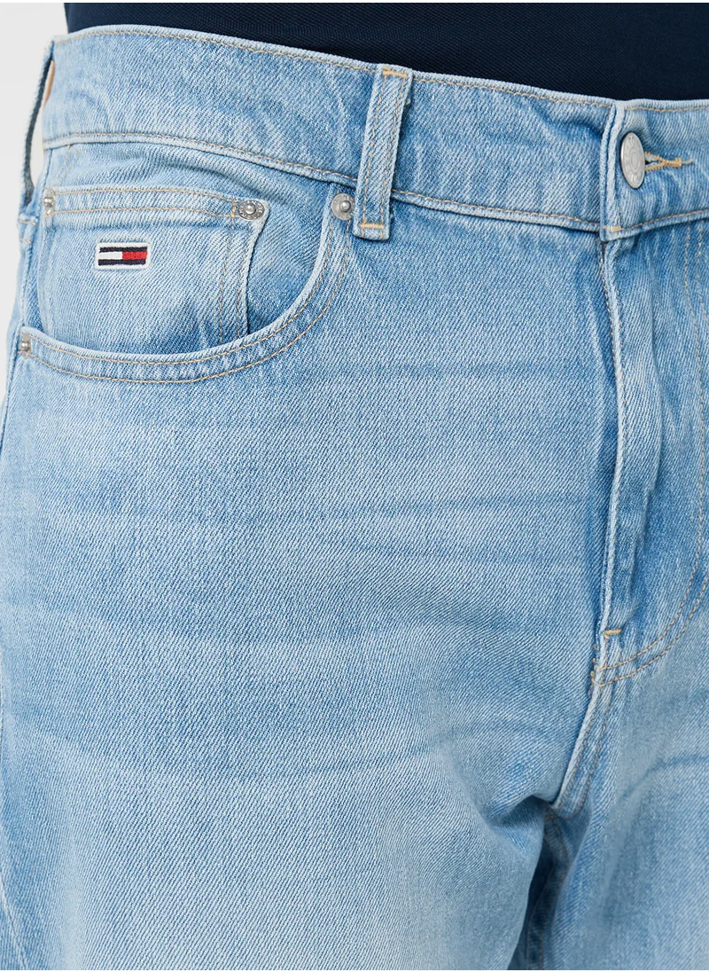 TOMMY JEANS Light Wash Straight Fit Jeans