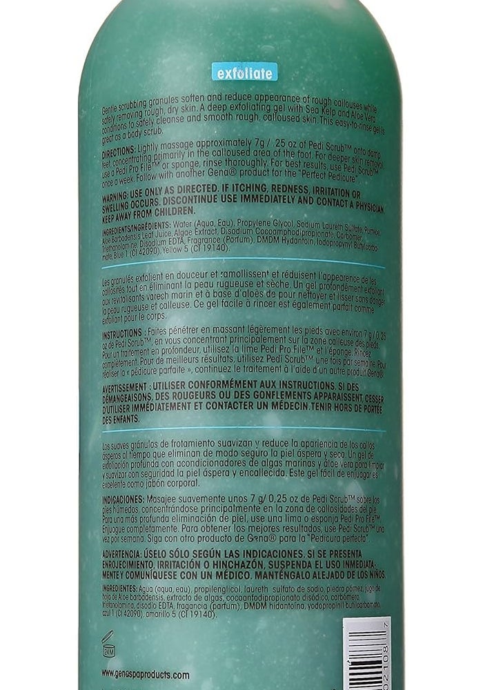 Gena Pedi-Scrub Gel with Sea Kelp & Aloe Vera - 32 oz - Image 2
