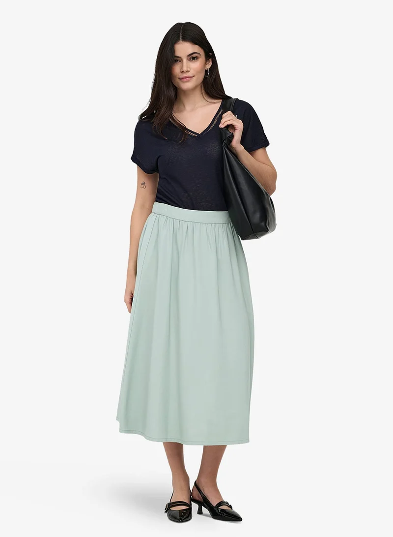 Only Onlaris Life Pull Up Long Skirt