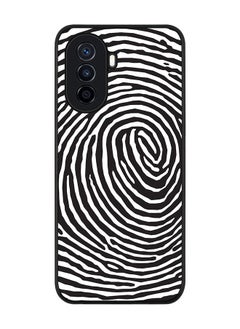 Stylizedd Rugged Black edge case for Huawei Nova Y70  Slim fit Soft Case Flexible Rubber Edges Anti Drop TPU Gel Thin Cover - Finger Prints  - Image 1