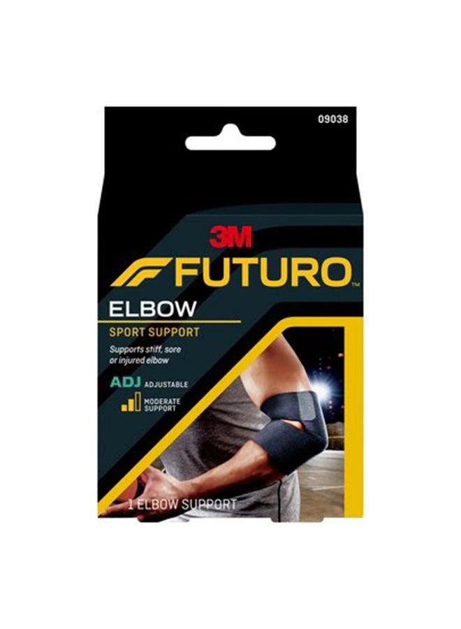 FUTURO Sport Adjustable Elbow Support- Black- 9038 