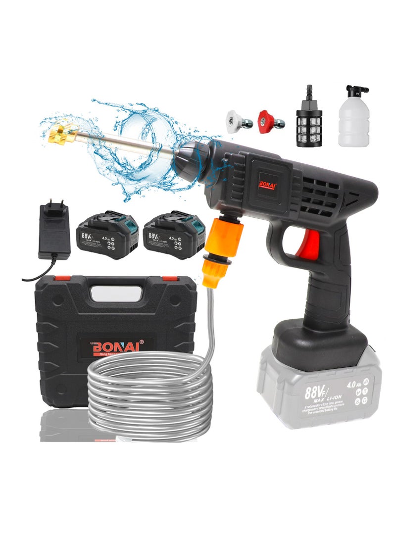BONAI Powerful Cordless Electric High Pressure Washer with Dual Large Capacity Batteries - Ideal for Effortless Car Washing - Image 1
