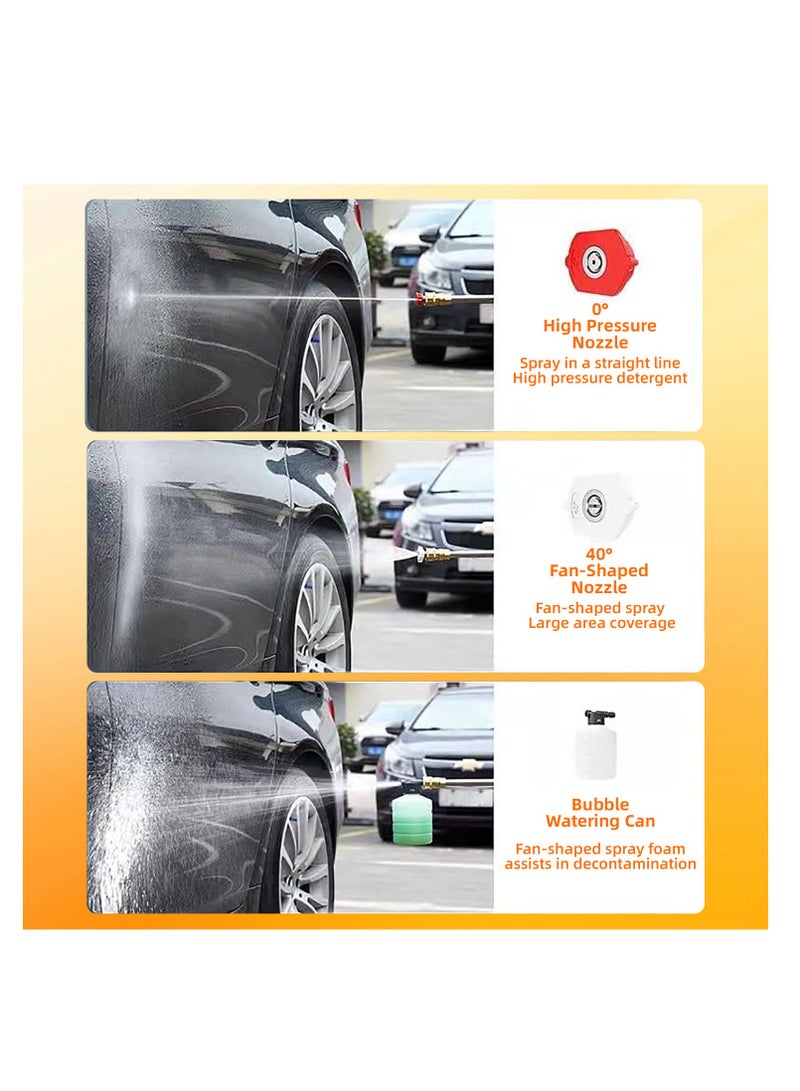 BONAI Powerful Cordless Electric High Pressure Washer with Dual Large Capacity Batteries - Ideal for Effortless Car Washing - Image 3