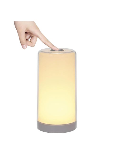 HMV MALL Desk Lamps Relax Sleep Eye Stumble NonClouded Reading Adjustable Intensity NonClouded Night Table Light Coloring Rechargeable Dimmable Lamp with USB Charging Port