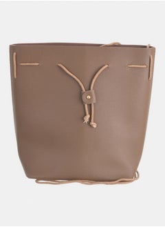 Shoulder bag with drawstring closure