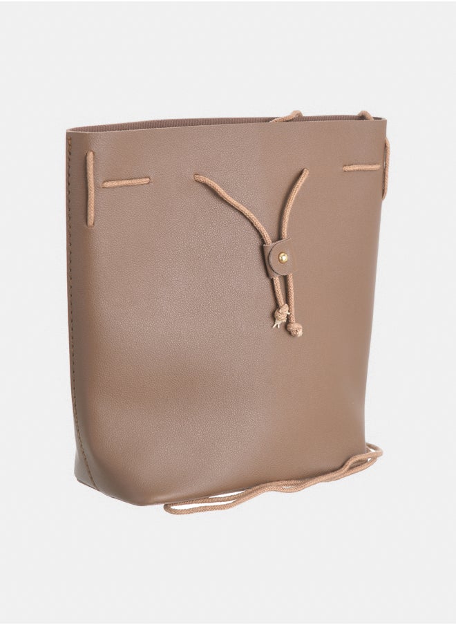 Akher el Ankoud - Shoulder bag with drawstring closure - Image 1