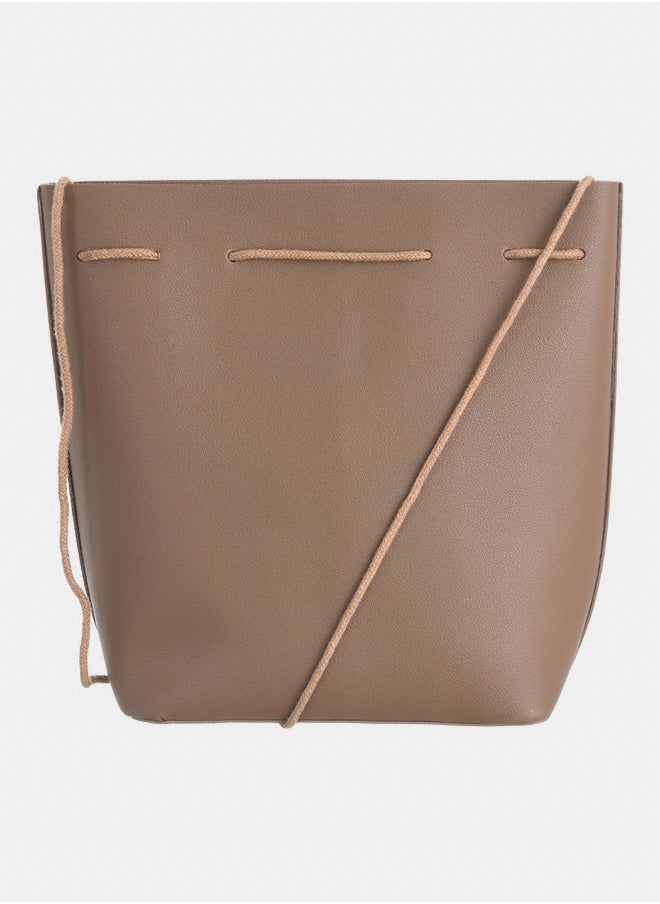 Akher el Ankoud - Shoulder bag with drawstring closure - Image 1