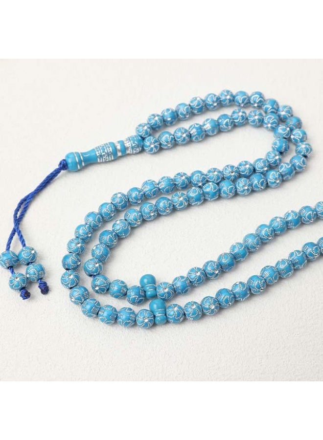 NIBEMINENT 99 Muslim Prayer Beads Blue/8mm 