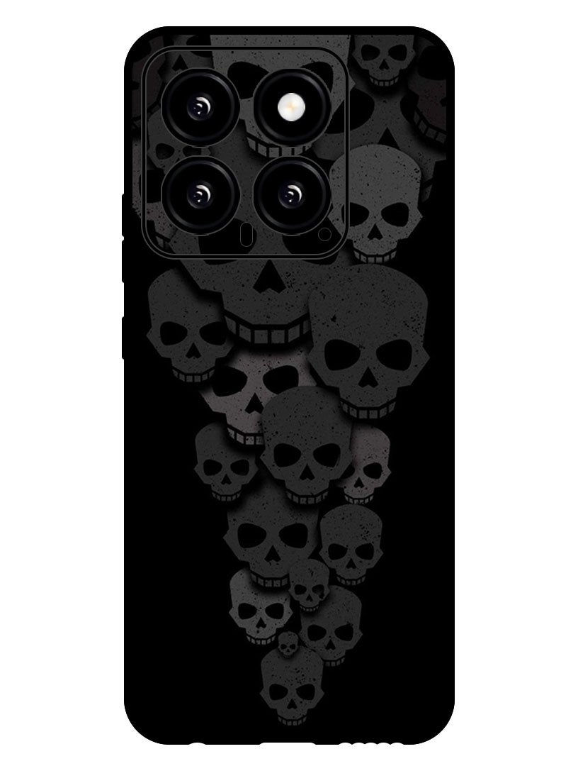 Theodor Protective Case Anti Scratch Shock Proof Bumper Cover For Xiaomi 14 Skulls Minimalism iPhone Wallpaper - Image 1