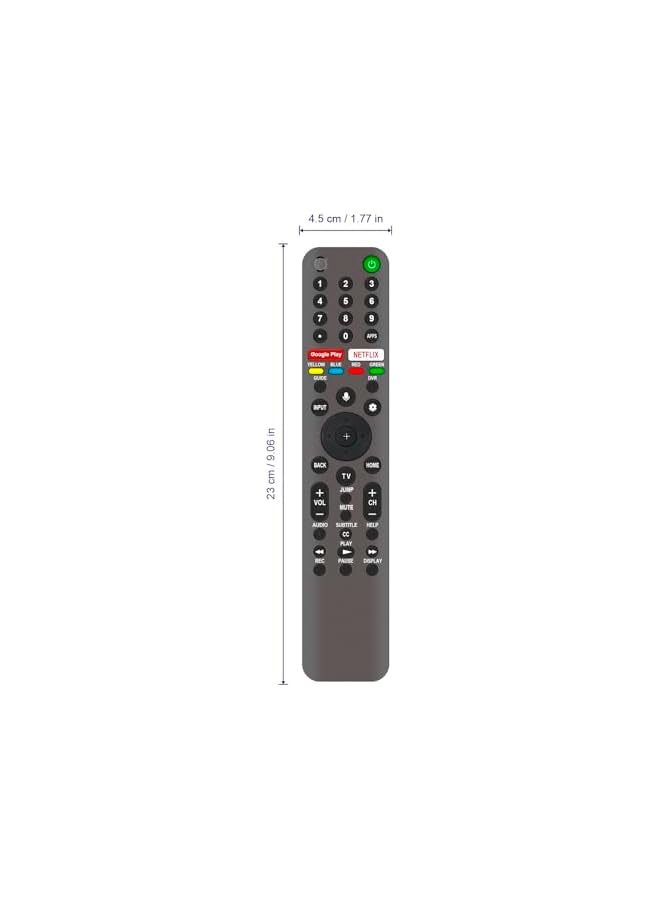 The Bros RMF-TX611U Replacement Voice Remote Control Compatible with Sony Bravia LCD TV XBR-85X90CH XBR85X950G XBR-85X950G KD85XH9505 KD-85XH9505 KD85ZH8 XBR 75Z8H KD49XH9505 KD-49XH9505 KD5A58 - Image 3