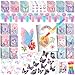 BenLouis 192Pcs Butterfly Party Favors Butterfly Fairy Coloring Books Crayon Stickers Set Bulk for Kids Butterfly Birthday Decor Spring Flower Tea Goodie Bag Stuffers Classroom Gifts Pinata Filler - Image 2