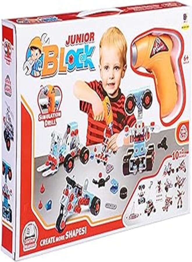 Bohui 661-301 Metal Meccano with Drill and Assembly Tools - 2725615604983
