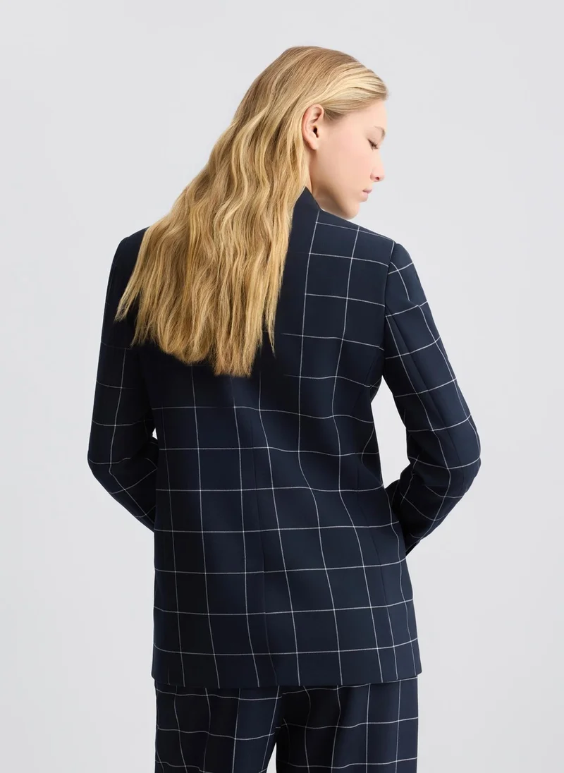 Liu Jo Double-breasted check blazer