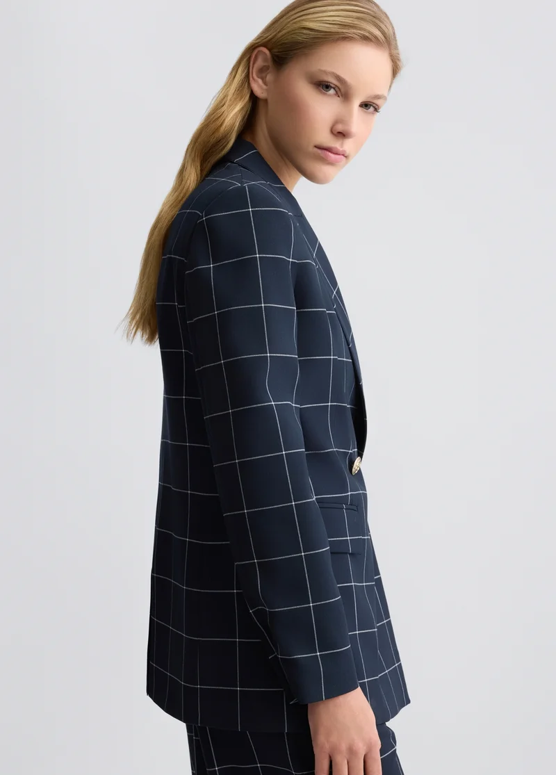 Liu Jo Double-breasted check blazer