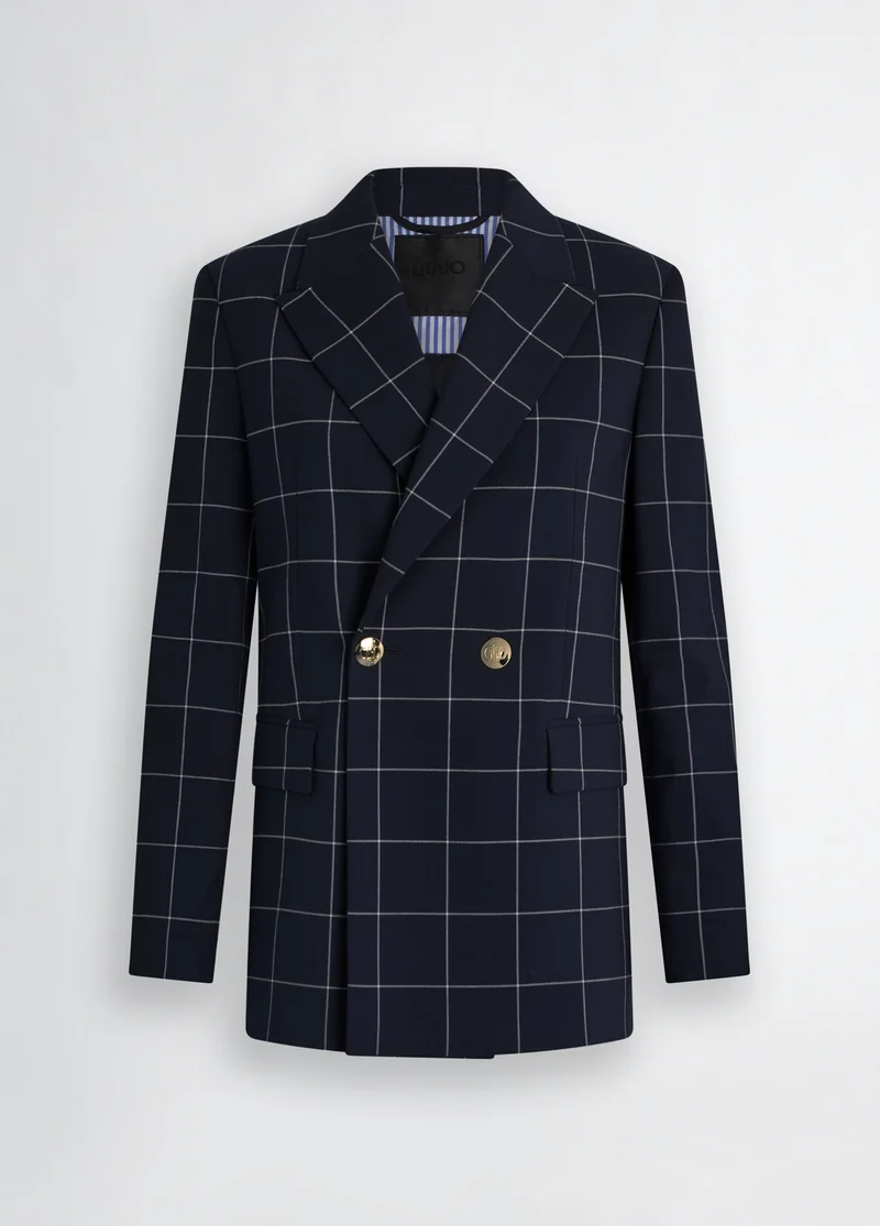 Liu Jo Double-breasted check blazer