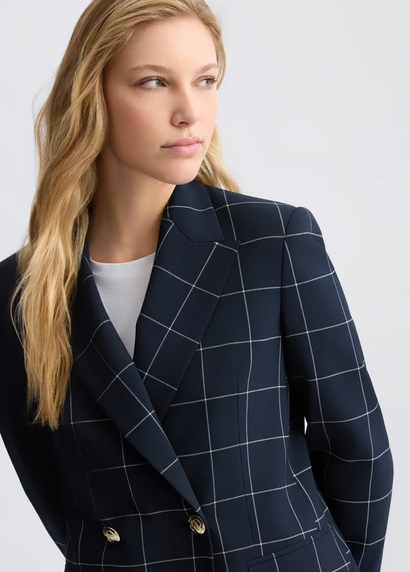 Liu Jo Double-breasted check blazer