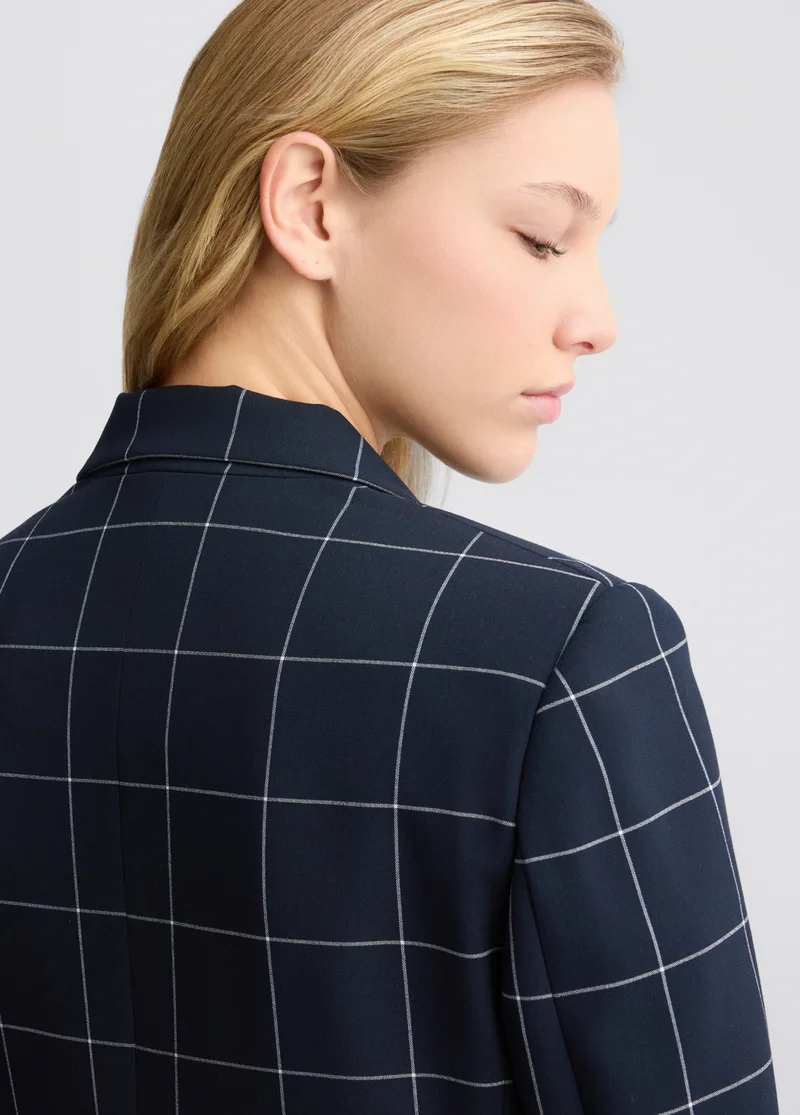 Liu Jo Double-breasted check blazer