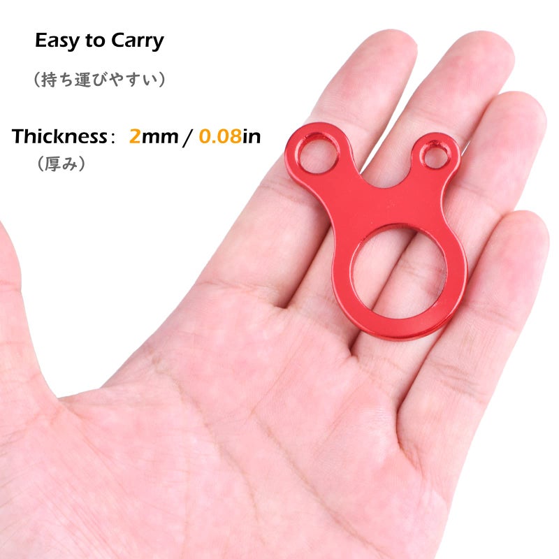 تراي وندر منظم حبل شد الخيمة Triwonder، حلقة شد حبل باراكورد، مصنوع من سبائك الألومنيوم، مناسب للتخييم والمشي لمسافات طويلة (أزرق (شكل حلزوني) - عبوة من 12 قطعة) - Image 4